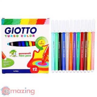 Giotto Turbo Color. Scatola 12 Pennarelli colori assortiti