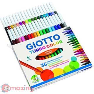 Pennarelli Giotto Turbo color. Scatola 36 colori assortiti