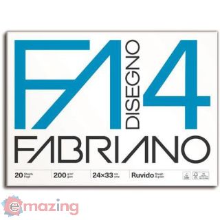 Fabriano Blocco Fa/4 20 Fogli 24x33 Cm Ruvidi