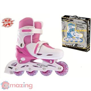 Pattini in Line Easy Roller 35 38 Regolabili Rosa