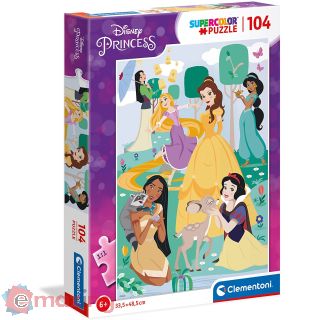 Disney Princess Puzzle Supercolor 104 Pezzi