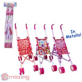 Passeggino per Bambole Pieghevole in Metallo 27248