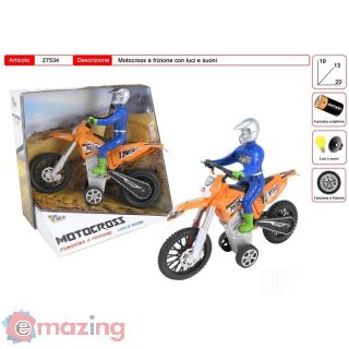 Motocross a frizione con luci e suoni