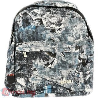 Zaino americano comix all over grigio
