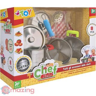 Pentoline in Metallo con Accessori Cucina 8 Pz