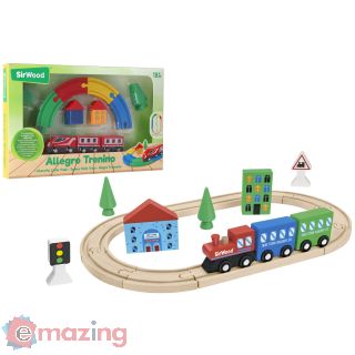 Pista Treno Magnetico in Legno