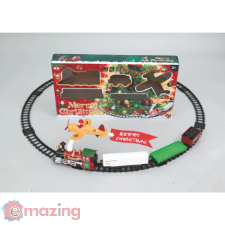 Trenino Luminoso con Musica Babbo Natale