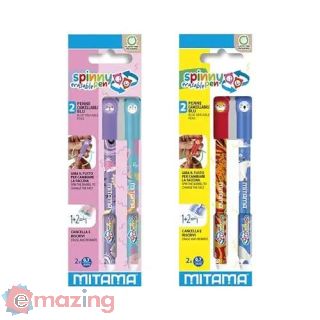 Set 2 Penne Cancellabili Spinny Pen, Punta 0,7 Mitama