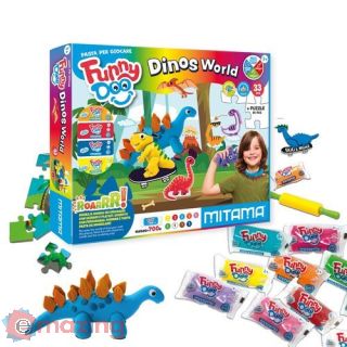 Set Pasta da Modellare Dinosauri 33 Pz.