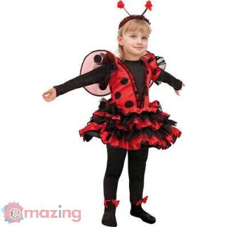 Vestito Coccinella Taglia 2/3 Anni 83 Cm