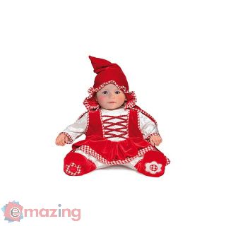 Vestito Piccolo Cappuccetto Rosso Taglia 6/9 Mesi