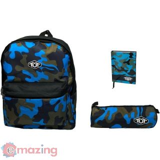 Toneuptone Zaino Americano Mimetico con Diario e Tombolino