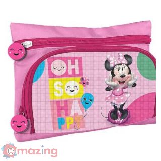 Astuccio taschetta 2 zip Minnie Mouse