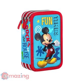 Astuccio 3 zip Mickey Mouse 44 pezzi