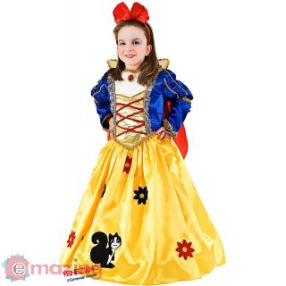 Vestito Carnevale Biancaneve (Principessa dei Boschi Lusso Baby) Età 3/6 Anni COD. 1192