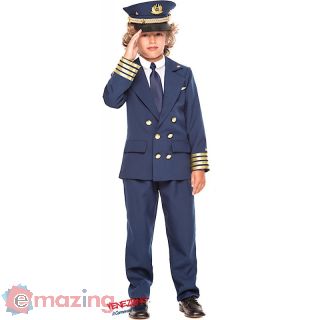 Vestito Carnevale Pilota di Linea Ragazzo Età 7/10 Anni COD. 28025