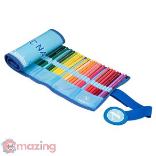 Astuccio SSC Napoli portapastelli a rotolo 50 Pastelli