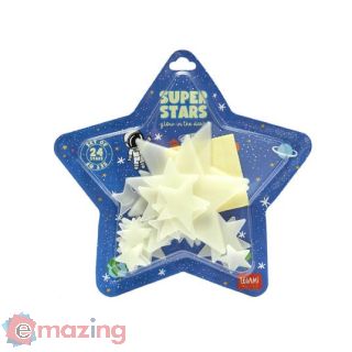 Adh. Glow-in-the-dark Stars – Super Stars – Space