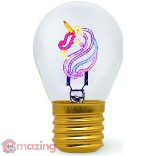 Lampada Decorativa da Tavolo a Forma di Lampadina - Unicorno