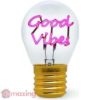 Legami Bulb Fiction – Lampada da Tavolo – Good Vibes