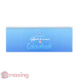 SSC Napoli Mini planning da scrivania 29×10 cm Blu
