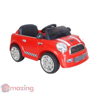 Mini cooper rossa elettrica per bambini 12V
