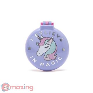 Hairbrush With Mirror – Nice Hair – Violet – Unicorn