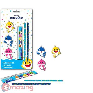Set cancelleria di Baby shark 4 pz