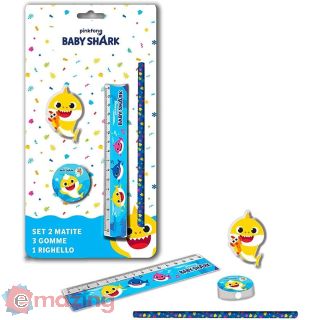 Set cancelleria di Baby Shark 4 pz
