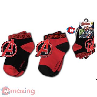 2 Paia di Calzini Estivi di Avengers TG.31/34