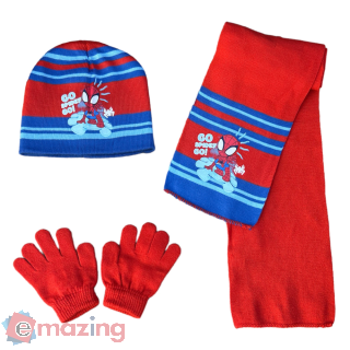 Set 3 pezzi Spidey Marvel – Cappello, sciarpa e guanti, taglia unica bambini