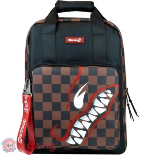 Zaino Triplo Cr Group | 19l | Ragazzi Adulti | Fantasia Quadretti con Stampa Lupo | Vano Laptop | Schienale Rinforzato