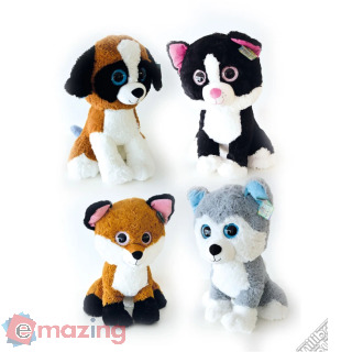 Peluche Gatto con Occhioni Seduto 65 Cm