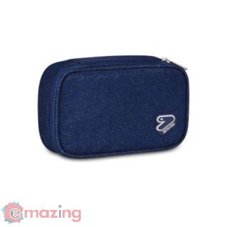 Astuccio Vuoto - Round Plus Big Tech Shiny Blu Glitter - 300102593-580