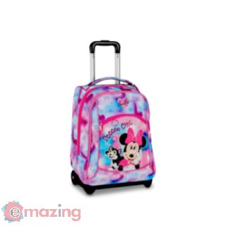 Zaino Trolley Scuola Minnie Chic Touch 36 Litri Seven con Ruote e Spallacci a Scomparsa per Bambine