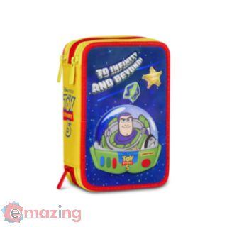 Toy Story 5 Astuccio 3 Zip Corredato 44 Pezzi Completo per Scuola Bambini Disney Pixar
