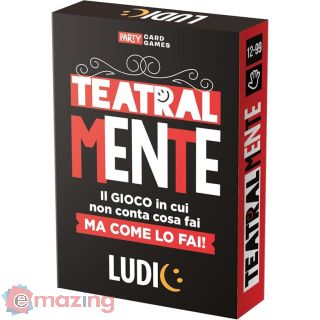Ludic - Teatralmente - Il Gioco in Cui Non Conta Cosa Fai ma Come Lo Fai! - Gioco di Società 4-16 Giocatori, Anni 12+