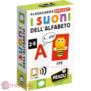 Headu - Flashcards Parlanti I Suoni Dell'alfabeto, con Il Metodo Fonetico Interattivo, un Gioco Educativo Dai 2 Ai 4 Anni