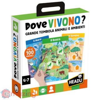 Dove Vivono - Tombola Animali