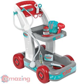 Carrello Dottore per Bambini Carrellino Medico Gioco con 13accessori Idea Regalo