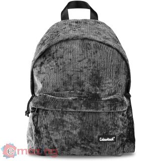 Zaino Elegance 2 Zip Velar Grigio 41 Cm