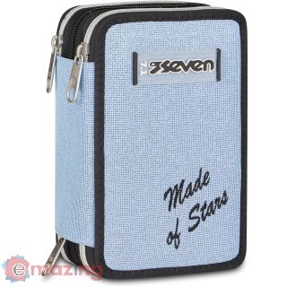 Seven Astuccio 3 Zip Grigio Made of stars