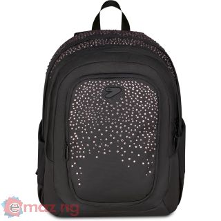 Zaino Tech Nero Brillantinato Viola