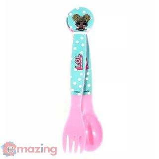 LOL Surprise. Set posate da tavola 2 pezzi. Cucchiaio + Forchetta
