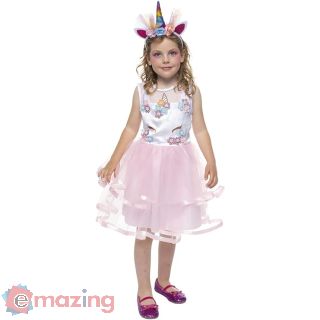 Vestito da principessa Unicorno Bride Taglia M 5/7 Anni