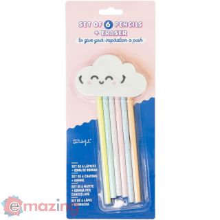 Mr Wonderful 6 matite gomma per cancellare per dare un boost alla tua ispirazione Nuvola