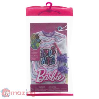 Barbie Abito T-shirt Love Happy + Scarpe Hrh38