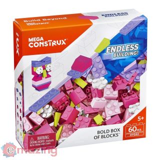 MEGA BLOKS DYG82 Scatola Di Blocchi Audaci 60 Pezzi