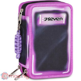 Seven Astuccio 3 Zip Viola Made of stars