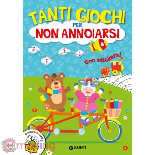 Tanti giochi per non annoiarsi. Con adesivi
